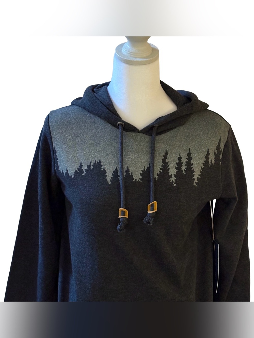 🌲 NWT Tentree Juniper Hoodie Small Phantom Forest Graphic Sustainable - Picture 4 of 9